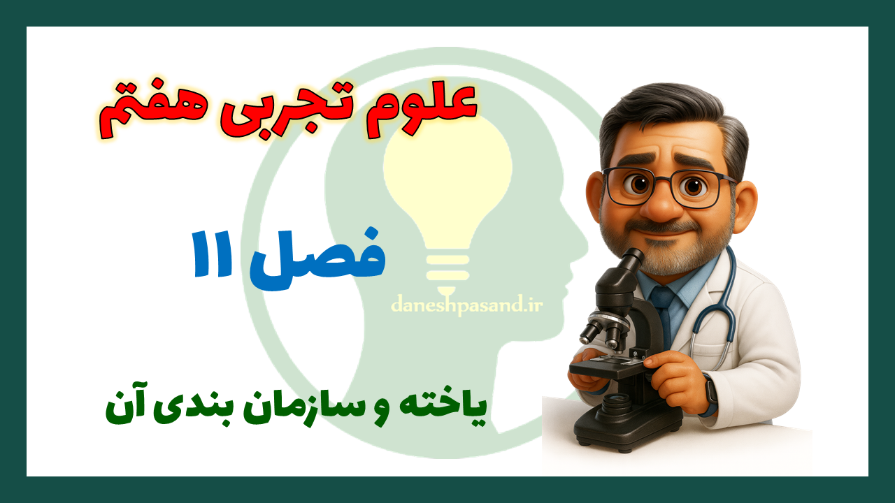 پاورپوینت فصل 11 علوم هفتم یاخته و سازمان بندی آن