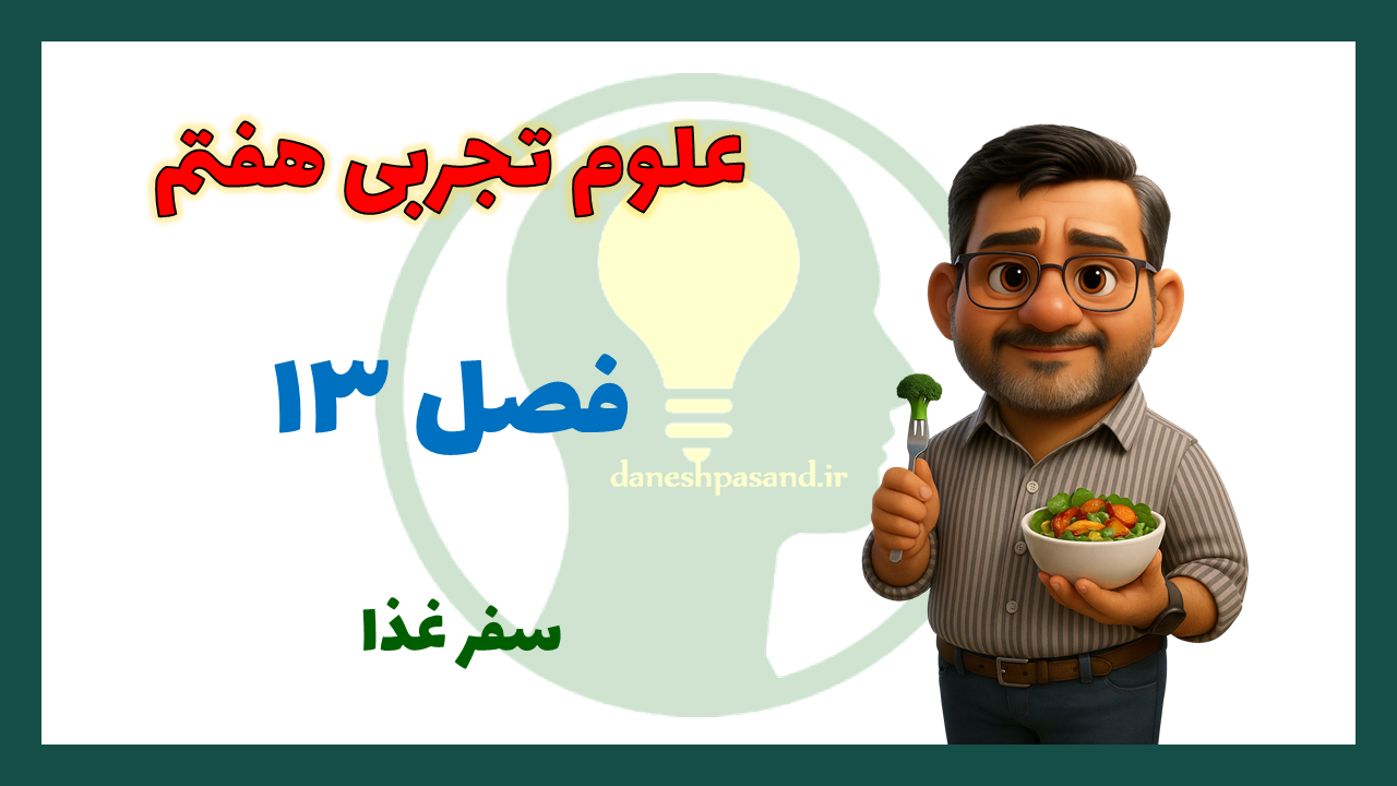 پاورپوینت فصل 13 علوم هفتم دستگاه گوارش